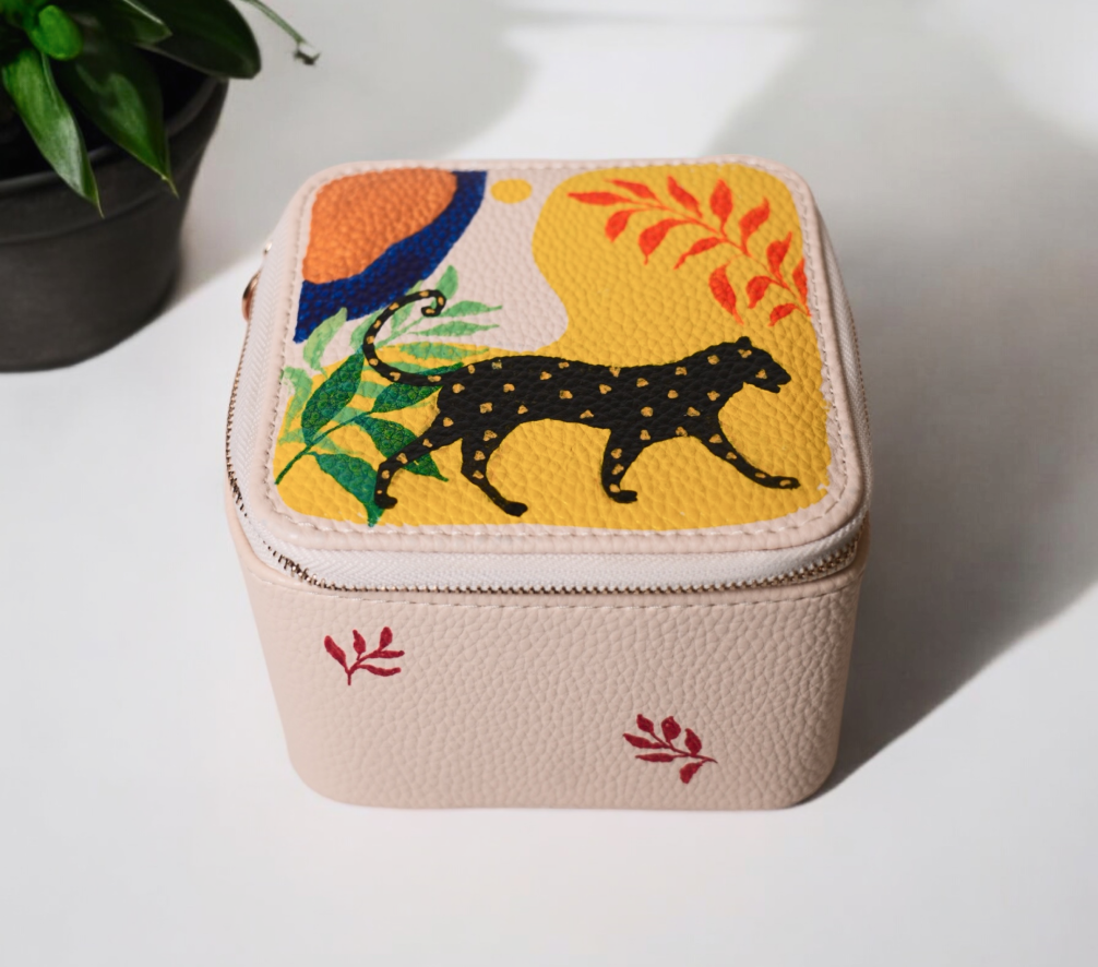 Cheetah Nature-Inspired Jewellery Box